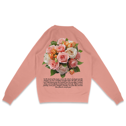 JLA FLWRS D ROSE CREW